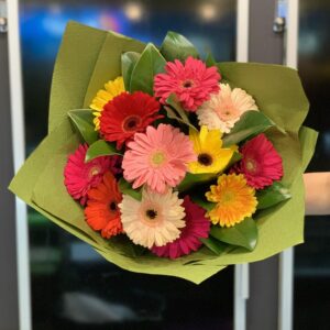 Top End Rainbow Gerbera Bouquet
