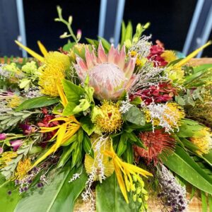 Native and Tropical Casket Spray